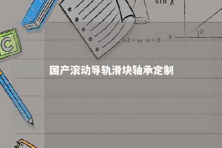 国产滚动导轨滑块轴承定制 